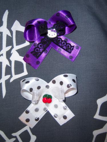 Barrettes hello kitty/cerise